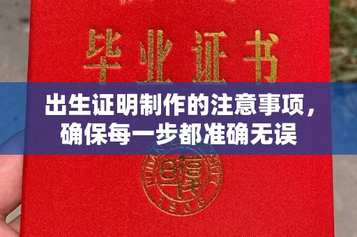 南岔出生证明制作的注意事项，确保每一步都准确无误